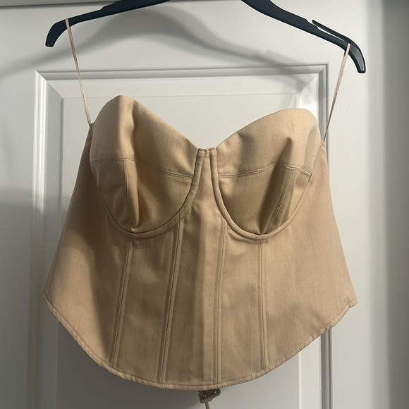 Hm Wool-blend Corset Top with Belt - Picture 8 of 10